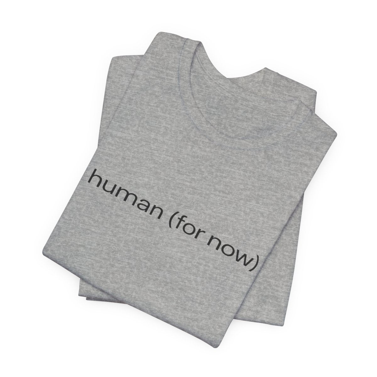 Human (for Now) Funny AI Anxiety Graphic Tee